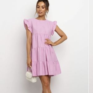 Lilac Petal and Pup Dress